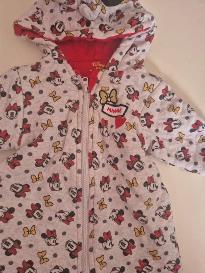 Combinaison / manteau minnie 3 mois - photo numéro 6