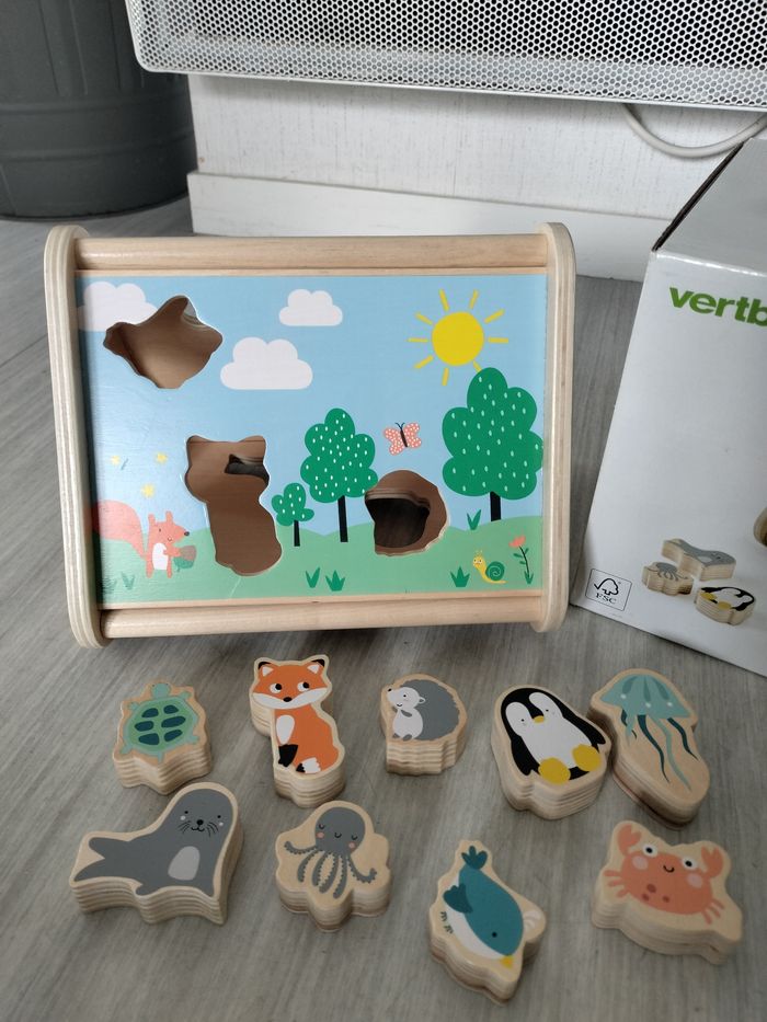 Boîte à formes triangle des animaux - photo numéro 2
