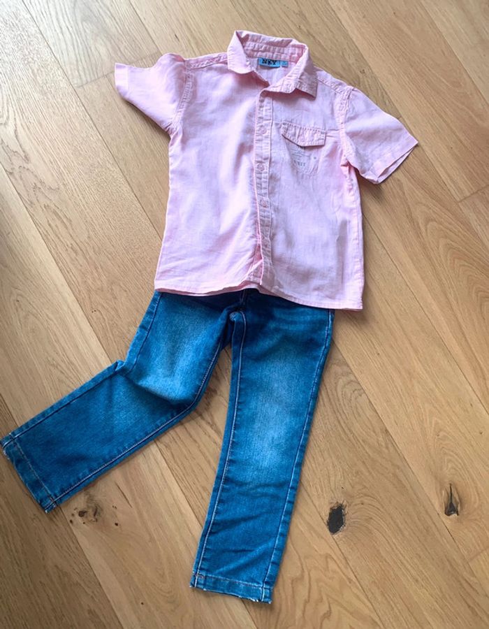 Chemisette en lin Kiabi taille 4 ans - photo numéro 5