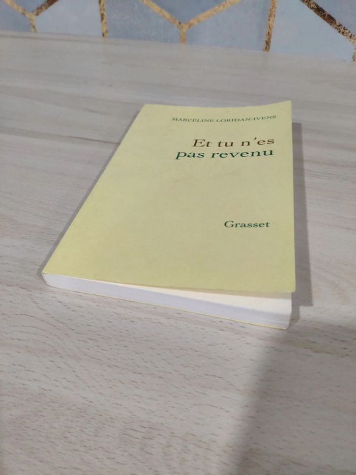 Livre Et tu n'es pas revenu Loridan Ivens - photo numéro 5