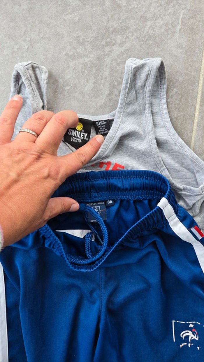 Debarderur et short France 8/10 ans - photo numéro 2