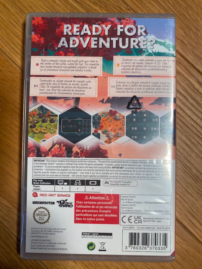 As far as the eye - switch - jeu neuf sous blister - photo numéro 5