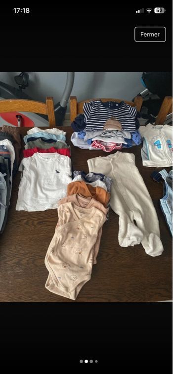 Lot vêtements garçon  3 mois 