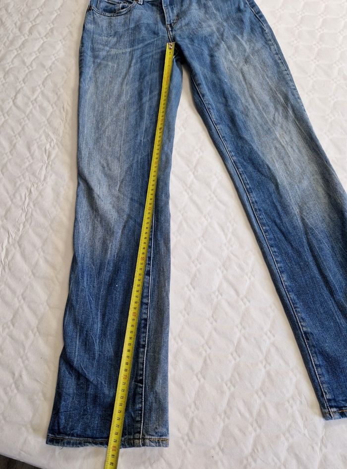 Jean Levi's Bold Curve Straight - Taille W27 (Correspond à un 34 FR) - Bleu Denim - photo numéro 6