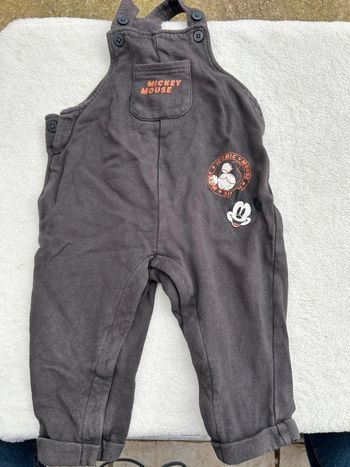Salopette gris 18 mois Mickey disney