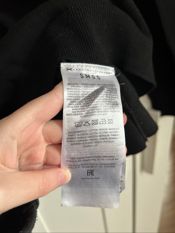 Pull noir uni Col Montant Regular Fit Homme Smog Taille XL - photo numéro 6