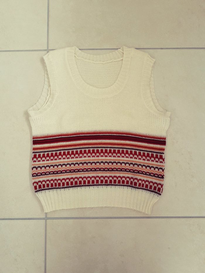 Pull sans manche - 8 ans