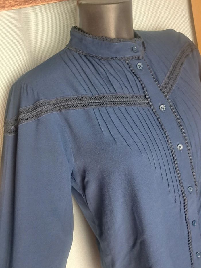 Balzac chemise blouse marine T . 36/38 - photo numéro 3