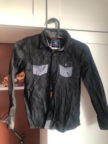 Chemise gris noir enfant terre de marins