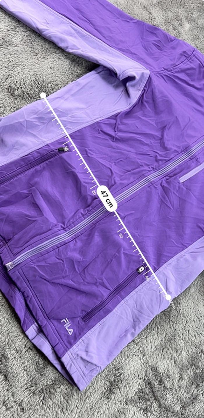 Manteau Fila violet taille L – Femme casual - photo numéro 4