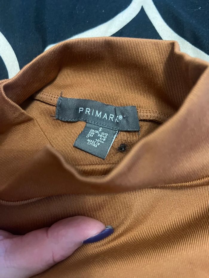 Body manches longues camel primark taille S - photo numéro 2