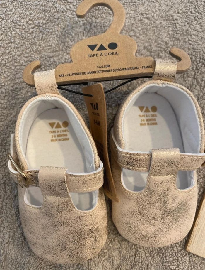 Chaussures tape à l’œil bébé fille 3-6 mois - photo numéro 2