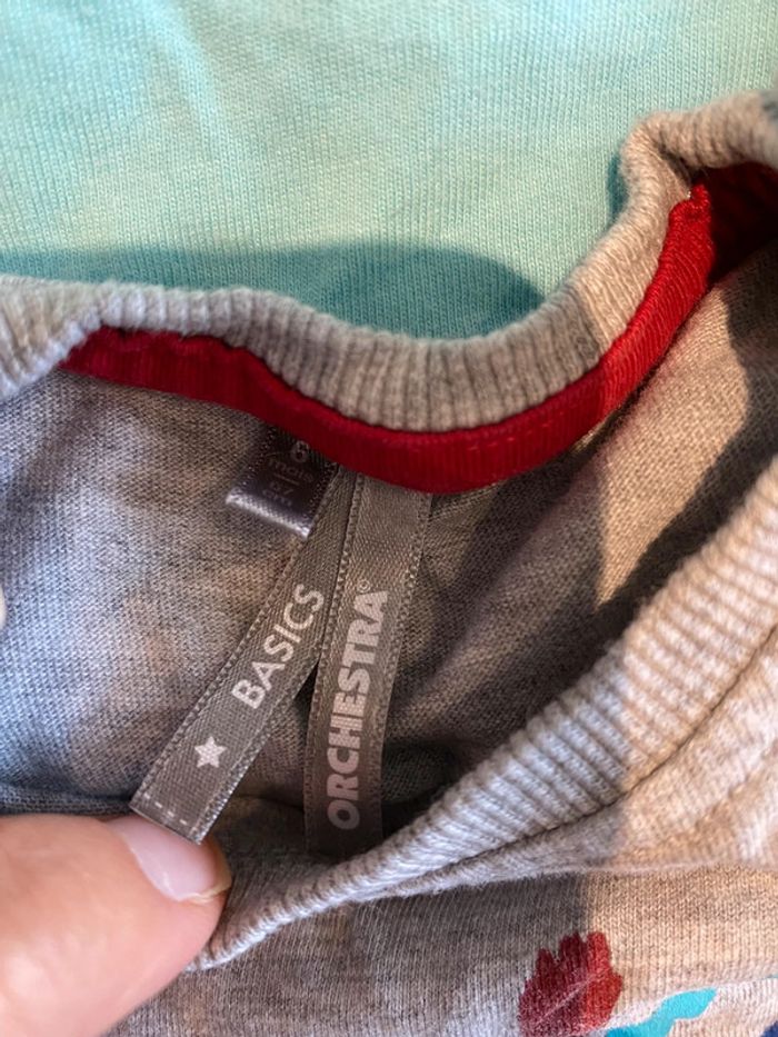 Lot de 4 t-shirts Orchestra 6 mois - photo numéro 4