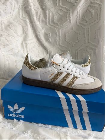 Adidas samba à paillettes dorée - taille 39 1/3 