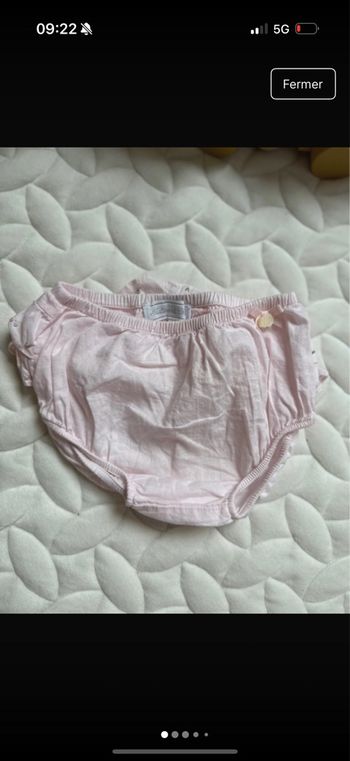 Bloomer à volants rose pâle – neuf – Tartine et Chocolat