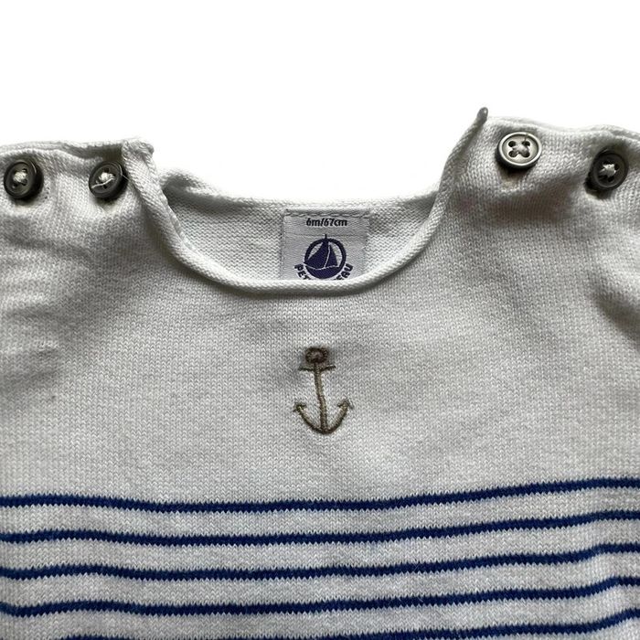 Lot 2 combinaisons Petit Bateau 6 mois NSE TBE (31€) - photo numéro 10