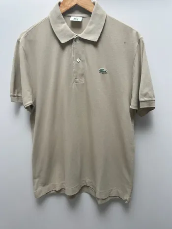 Beige polo Lacoste Mens Size 4