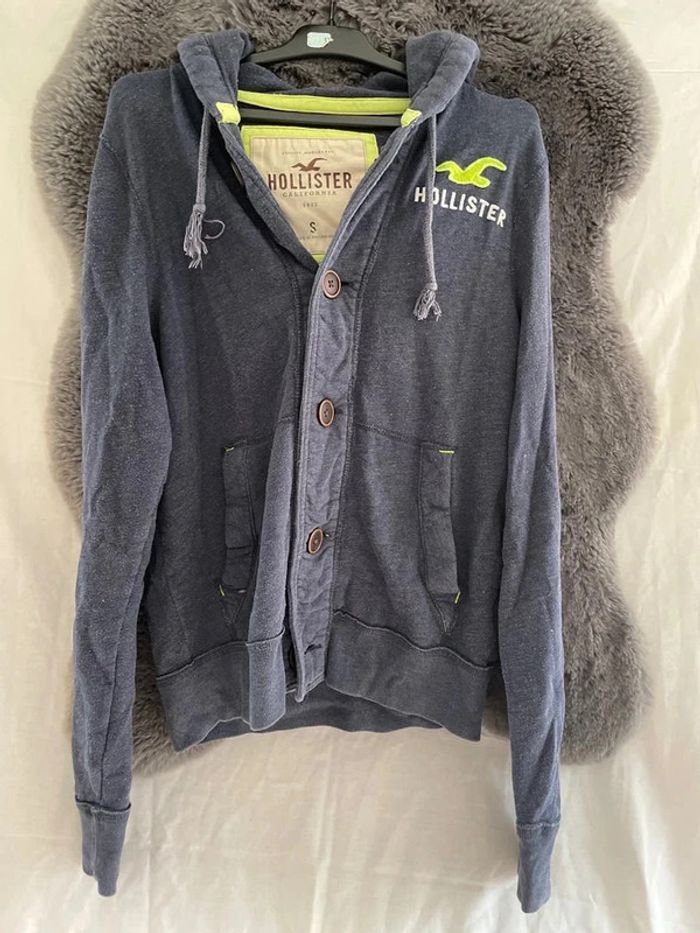 sweats et sweats a capuche Hollister gris et bleu taille S