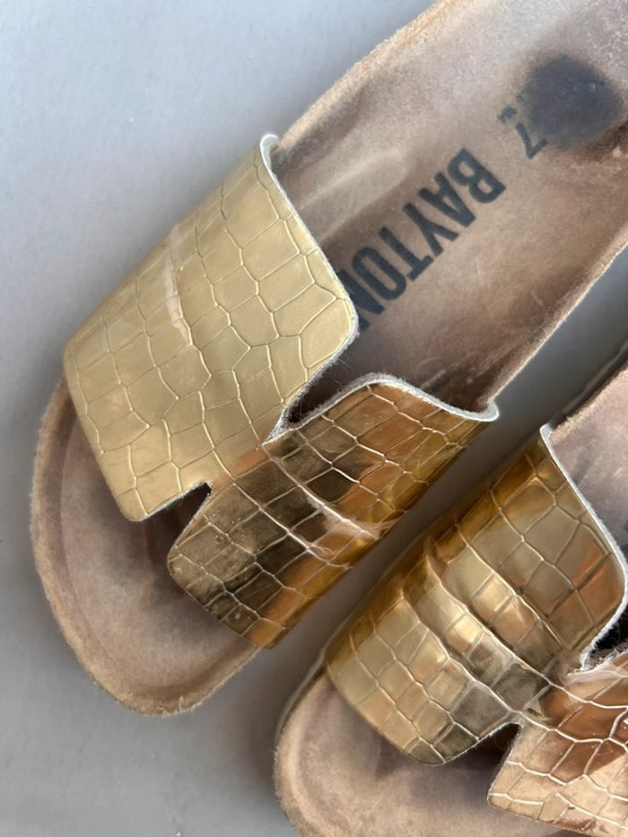 Mules baryton doré pointure 37 - photo numéro 3