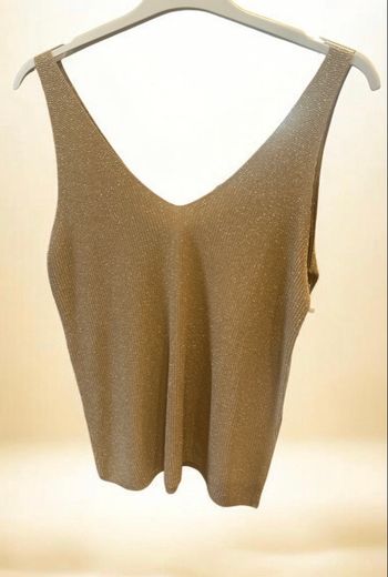 Débardeur gold pailleté 