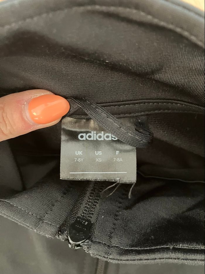 Veste de sport Adidas noir – 7/8 ans - photo numéro 4