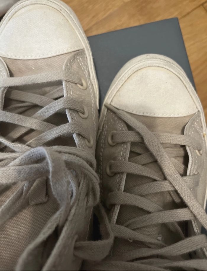 Converse tissu beige - photo numéro 7