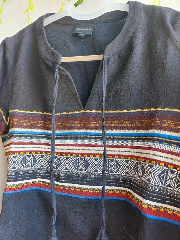 Blouse Berenice – T.36 – Marine – État : Excellent - photo numéro 2