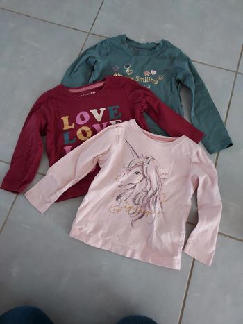 Lot 3 tee-shirts manches longues Primark