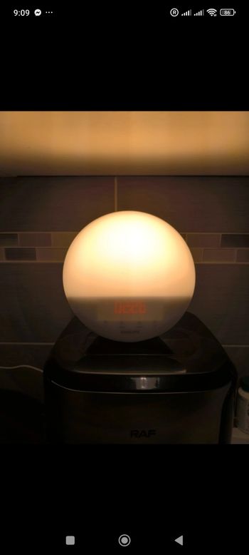 Radio réveil lumineux Philips hf3510/01 wake up light