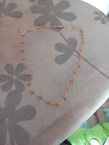 👧collier tour de cou doré