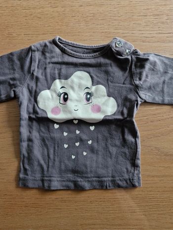 Tee shirt manches longues 1 mois