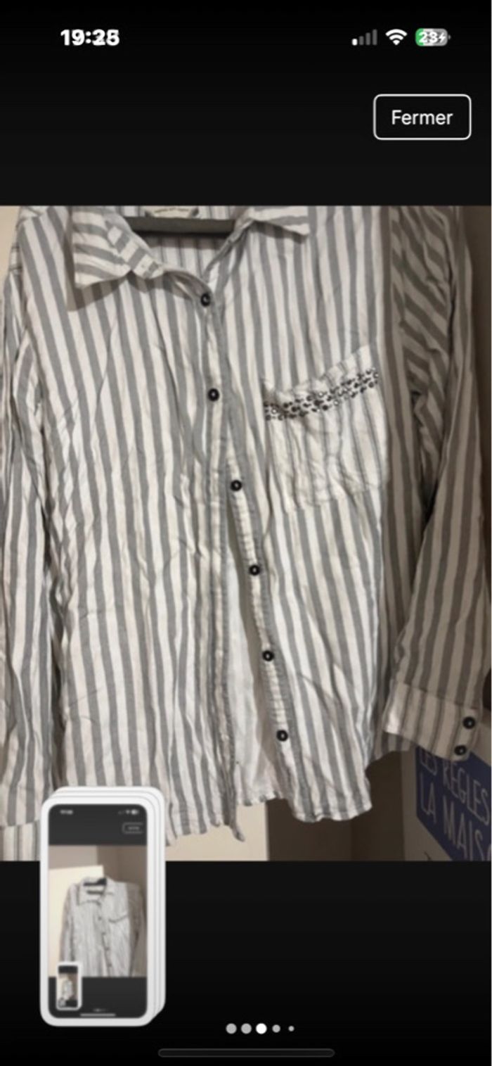 Chemise kaporal femme peu porté taille m - photo numéro 2