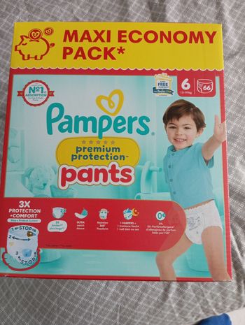 Pampers premium protection taille 6 pants 