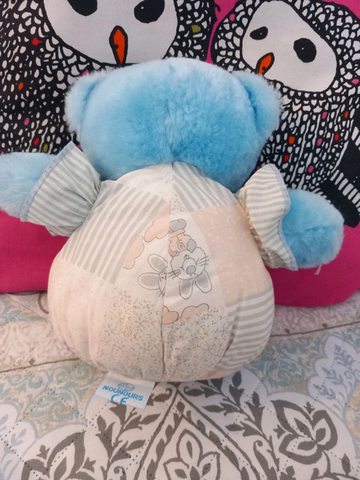 Peluche doudou vintage ours nounours yeux bleu 1990
Mesure 25cm - photo numéro 5