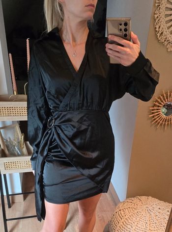 Robe Shein noir satiné