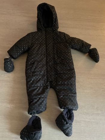 Combi pilote bébé hiver 3-6 mois