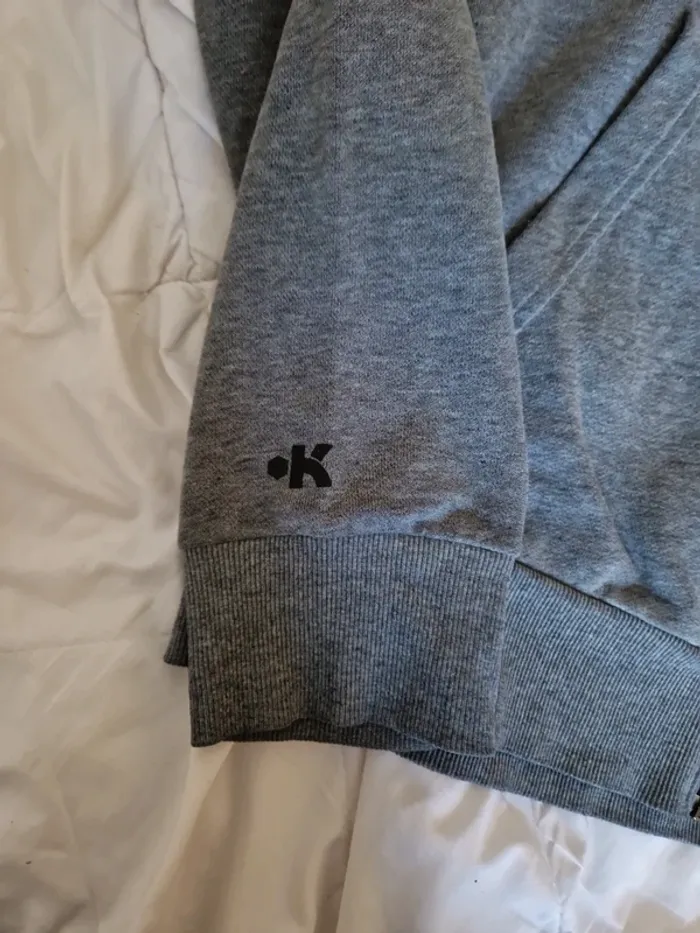 Sweat à capuche gris kipsta - photo numéro 2