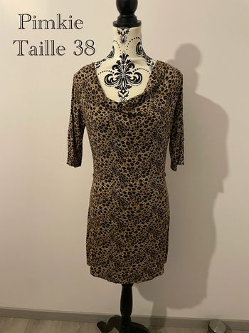 Robe Pimkie imprimé léopard moulante Taille 38 - Style rock sexy