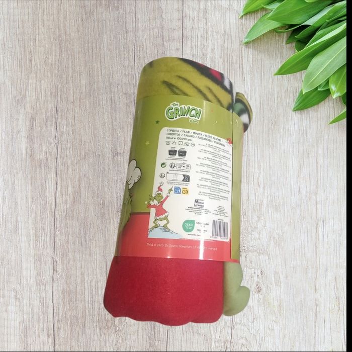 Couverture plaid le Grinch noel - photo numéro 3