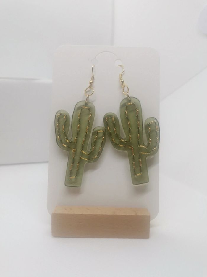Paire de boucles d'oreilles "Nopal"