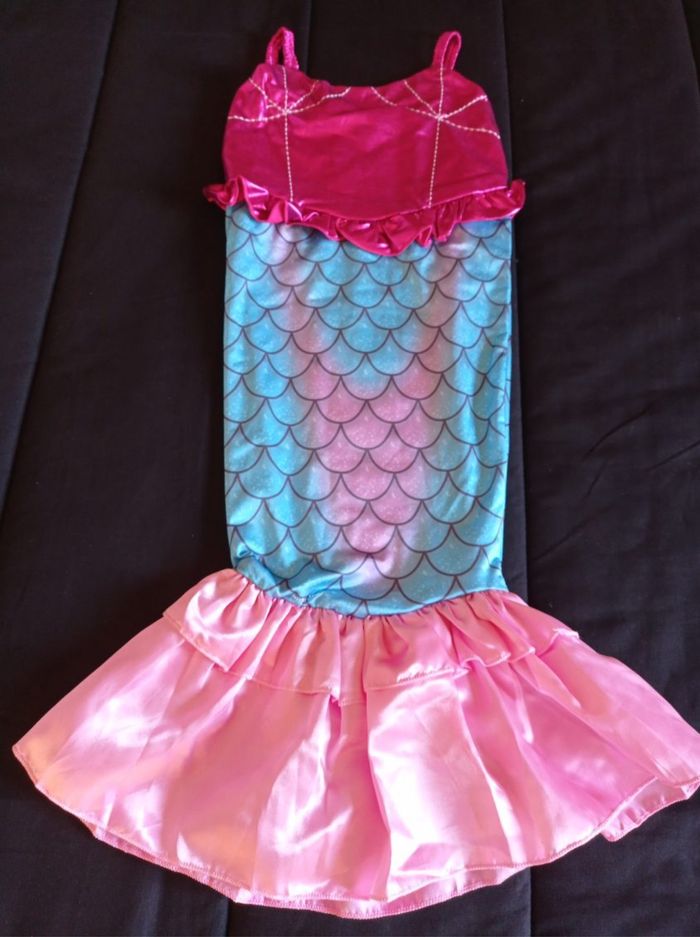 Déguisement sirène rose et bleu 4-5ans - photo numéro 4