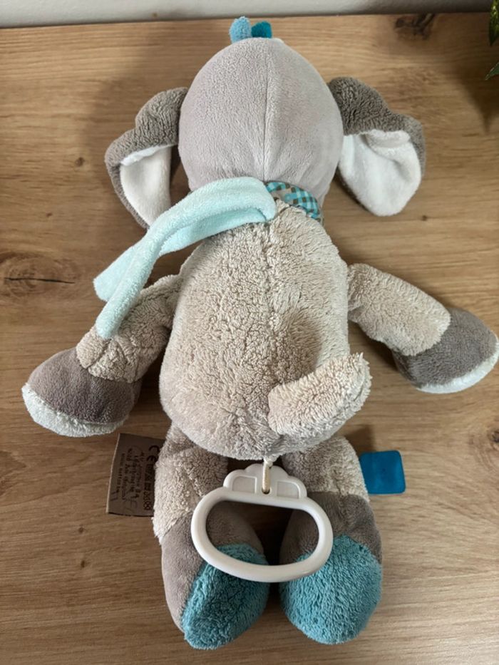 Doudou chien Gaston Cyril gris bleu musical nattou - photo numéro 3