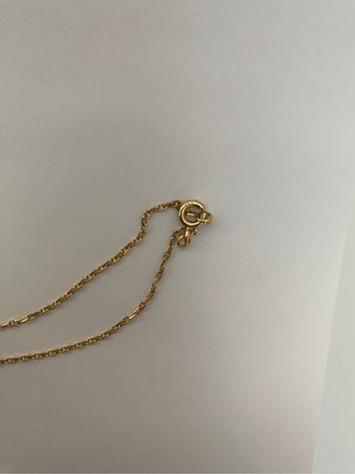 Collier or jaune 750/1000 maille marine - photo numéro 4