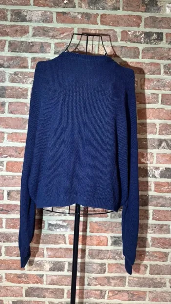 Pull bleu manches bouffantes Jennyfer Taille S / 36