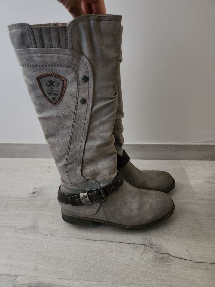 Bottes beiges Mustang 38 - photo numéro 2