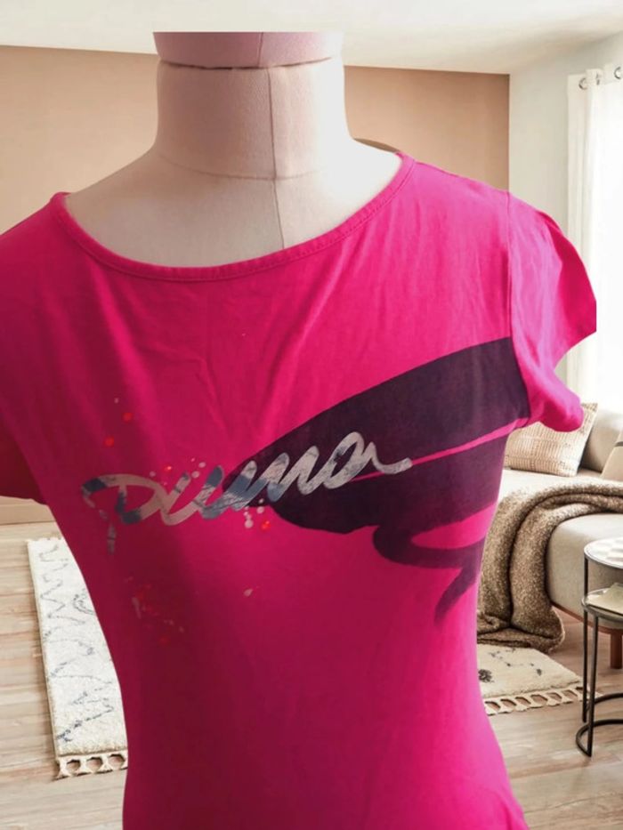 T-shirt 🌸 rose 🌸 puma - photo numéro 2