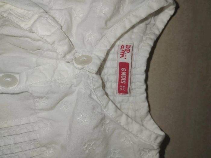 Chemise blanche 6mois - photo numéro 2