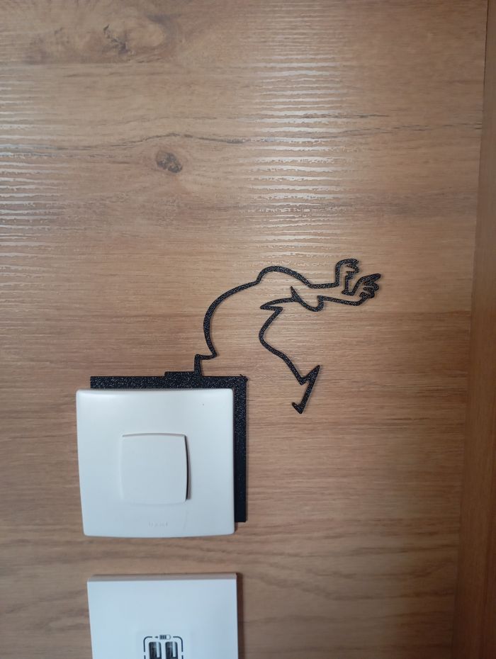 Décoration murale interrupteur