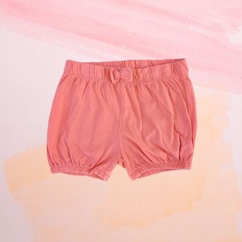 Short en coton corail 24mois
