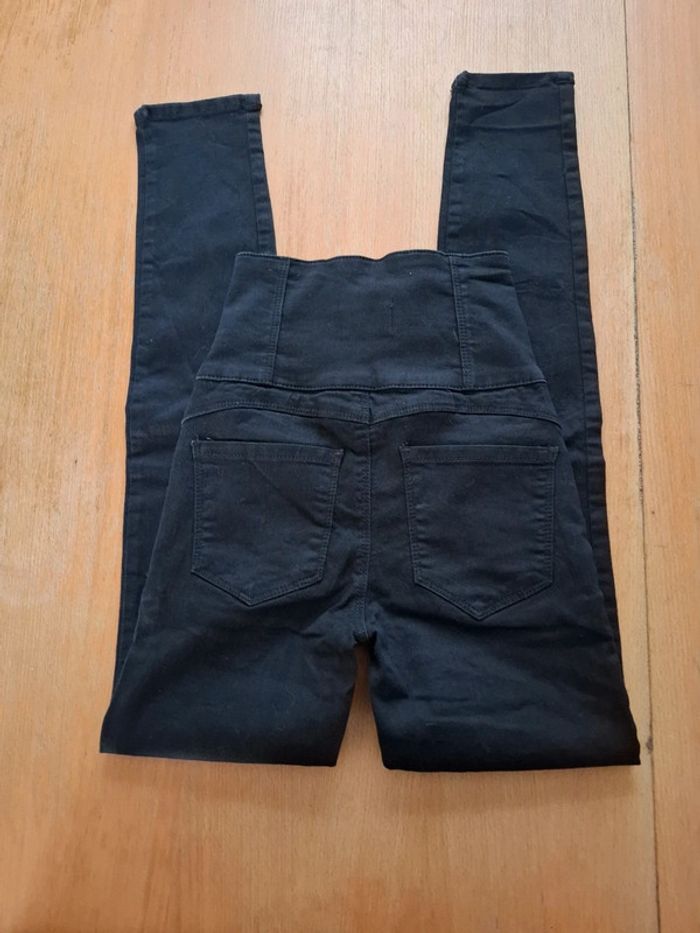 Pantalon taille haute skinny noir neuf taille 32 - photo numéro 3